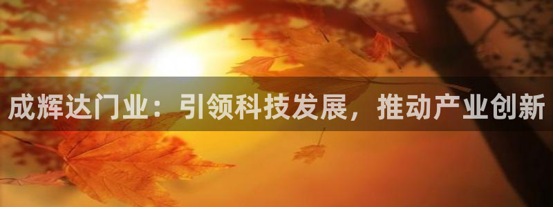 今年会app网页入口：成辉达门业：引领科技发展，推动产业创新